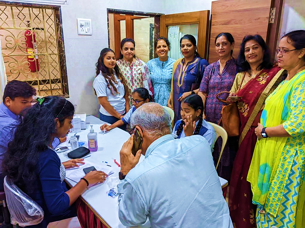 Bharat Vikas Parishad Powai Branch Mega Haemoglobin Health Camp Organized For 500 Girls