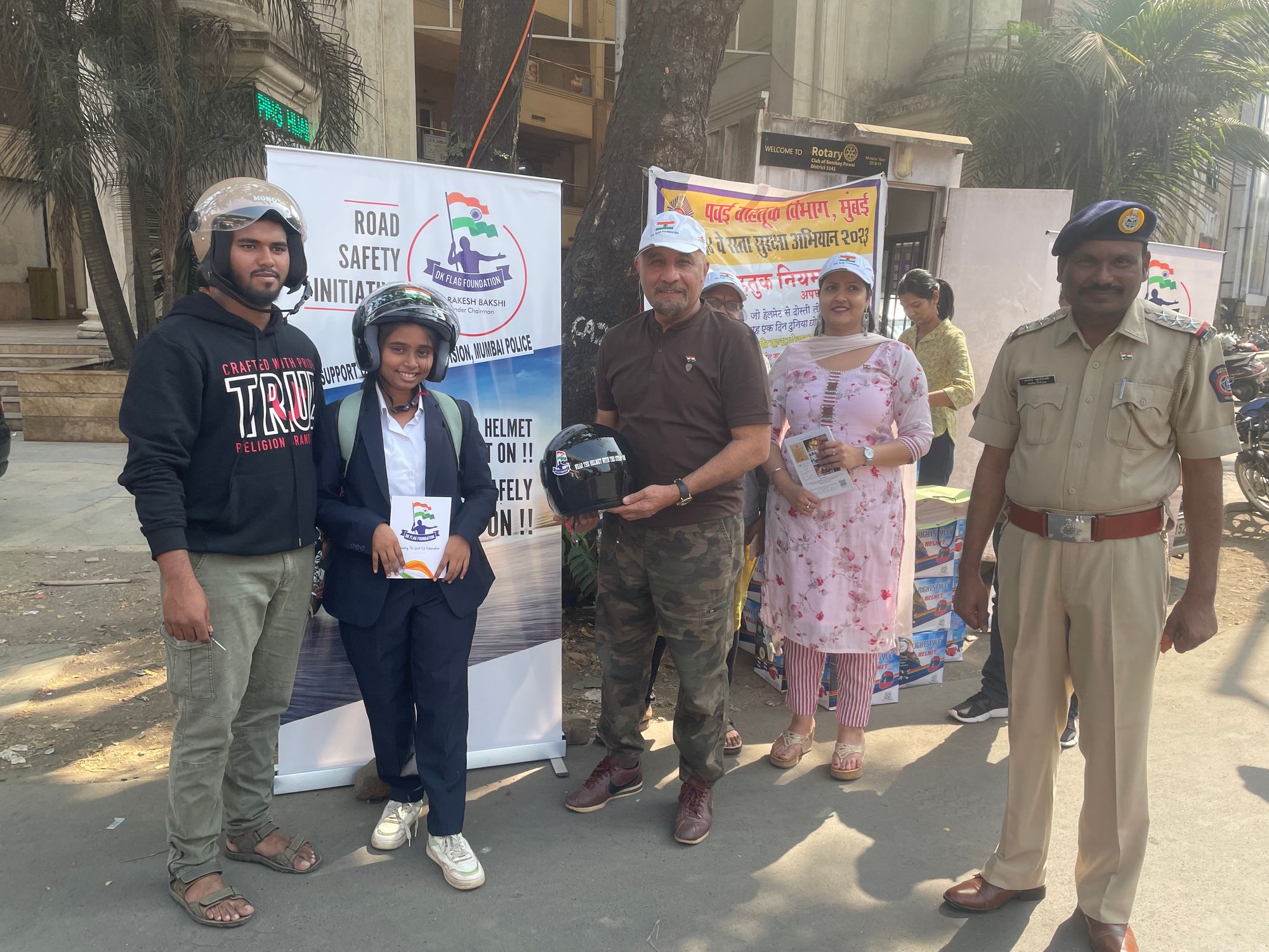 Powaiite along with Traffic Dept Distributed 2000 Helmets During ‘National Road Safety Week’