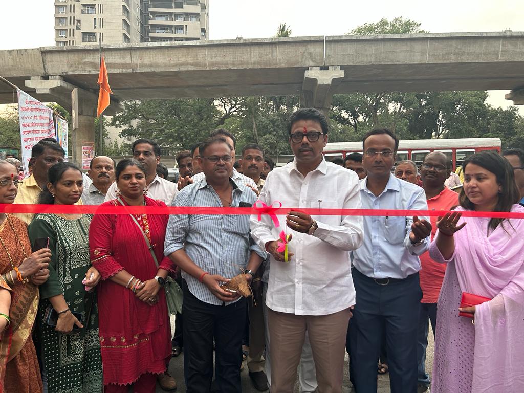 Newly Constructed Aai Gawdevi Entrance Gate Inaugurated by Shiv Sena MLA Sunil Raut